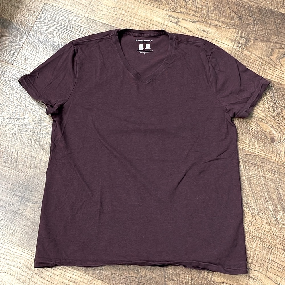 Banana Republic V-Neck Tee * Sz L * NWOT